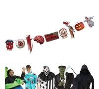 LQIOACU Decorazione Halloween Bandiera, Decorazione Sanguinosa Di Halloween, Nastro Di Paura Di Halloween, Bandiera Halloween, Garza Insanguinata Di Halloween