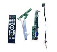 LQIYLQNR Kit Controller Driver Compatibile con HSD101PFW2-B00 HSD101PFW4-A00 USB+AV+VGA+HDMI Laptop Matrix 10.1" TV Analogico LVDS 40 Pin 1024x600, Scheda Madre Monitor Laptop(for HSD101PFW2-B00)