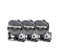 LQNXAVUD 12 mm SD12KW Etichetta nastro per etichetta 3pk Adesiva acrilico 4bwv bianco su nero compatibile con stampanti di etichetta come LW-300 LW-400 e modelli simili