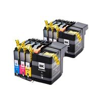 LQNXAVUD Cartuccia di inchiostro compatibile LC529 LC525 529XL 525XL per le stampanti DCP-J100 DCP-J105 MFC-J200 funziona(2 set 8pcs)