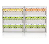 LQRCTRY Armadietto portachiavi, Armadietto portachiavi da parete, in lega di alluminio, di diverse dimensioni, con serratura, con targhette portachiavi(72)