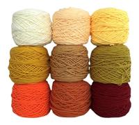 LQRCTRY Filato ciniglia a Maglia Grossa, Filato Acrilico for Ricamo Punch Needle for la Realizzazione di tappeti, Filo da Cucito for Poke 100 g/200 g(200g Ball)