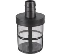LQRCTRY Filtro della Pompa dell'Acqua della conduttura, Filtro di aspirazione for Tubo Flessibile della Pompa dell'Acqua in plastica for idropulitrice 19 mm Nero Argento