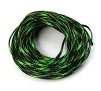 LQRCTRY Pet Nylon Braided Cable Tidy Sleeve | Multicolor Wire Protection and Cable Management:(Black Green)
