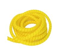 LQRCTRY Plastic Spiral Pipe Protector Sleeve | Multicolor Multiple Sizes (8-40mm): Wire Cable Protection & Organization(Yellow,25mm inside diameter)