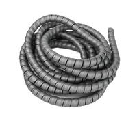 LQRCTRY Plastic Spiral Pipe Protector Sleeve | Multicolor Multiple Sizes (8-40mm): Wire Cable Protection & Organization(Grey,38mm inside diameter)
