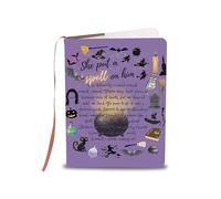 LQRI Witch Notebook Halloween Movie Merchandise She Put A Spell On Him Journal Notebook Halloween Merchandise (Purple)