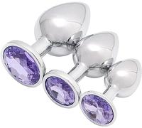 LQSSA α ρ Fantasy Purple Haze, Design Ergonomico, 3 Diverse Dimensioni di Giocattoli in Acciaio Inossidabile Viola Chiaro, Regali per Uomini E Donne!