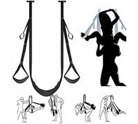 LQSSA ̣ σ Freedom Music in The Darkness - Altalena in Nylon Nero di Seconda Generazione, Attrezzatura per Il Fitness, Regalo per Uomini E Donne