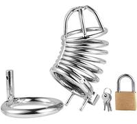 LQSSA ̣ σ Gabbia Metallica in Acciaio Inossidabile, Attrezzatura per Il Fitness Maschile, Giochi Notturni, Feste, Raduni, Regali per Uomini (50 Mm)