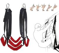 LQSSA Altalena Rossa Appesa Con Cuscino In Nylon Di Grande Carico, Giocattolo Antistress Per Interni, Yoga, Casa Ed Esterni, Regalo Per Uomo E Donna
