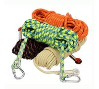 LQSSA Diametro 9Mm Statico Sicurezza Arrampicata Corda, 10 M-100 M Salvataggio Corda Paracadute Corda/Beige/9Mm 20M