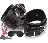 LQSSA Occhiali Combinati con Bracciale Nero E Montatura Rossa, Un Perfetto Connubio tra Gusto E Moda! Un Regalo Originale per Uomini E Donne ̣ σ α
