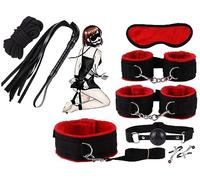 LQSSA Rosso Set di Abbigliamento in Nylon da 8 Pezzi per La Bella Vita, I Giochi Casual, Le attività Indoor, I Regali per Uomini E Donne ̣ σ α