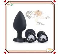 LQSSA ̶ ̶ ̶ ̶ ̶ ̶ ̶ ̶ ̶ Set di Giocattoli in Silicone da 3 Pezzi, Pulito, Confortevole, Prodotti per Yoga, Sport E attività (Nero)