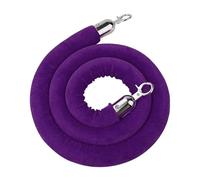 LQSYBHD 6 Piedi di Purple Corda in Velluto,Stanchion Rope con Ganci A Scatto,Corda Stanchion,per Teatri Cinematografici,Grandi Aperture,Ristoranti(Size:6ft)