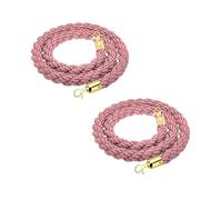 LQSYBHD Corda in Velluto,Stanchion Rope,Corda per Corrimano,Corda Stanchion con Ganci A Scatto,Corda Barriera,per Decorazioni per Feste,Musei,Mostre(Size:6ft,Color:2)