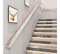 LQSYBHD Corrimano in Cristallo Acrilico per Scale Interne, Corrimano in Cristallo Trasparente Antiscivolo, Ringhiera per Corridoio, Giardino, Corrimano A Parete con Staffe Argentate(Size:80cm/2.6ft)