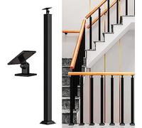 LQSYBHD Montante per Scale, Kit Montante per Ringhiera, Montante per Scale In Metallo, Perni per Ringhiera In Metallo per Interni Ed Esterni, Regolabile A 270° per Portico, Cemento(Size:85cm/33.5inch)