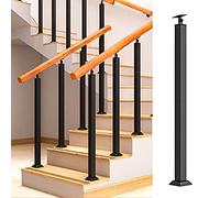 LQSYBHD Pali per Corrimano per Scale Interne,Colonne Fusi per Passamano per Scale per Rimodellamento di Ponte/gradini/giardino/scale Esterne,Montaggio A Pavimento(Size:3ft/90cm)