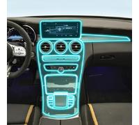 LQUNGE - Console centrale per interni auto, antigraffio, in TPU, trasparente, protettiva, per piano di spostamento in PPF, pellicola di riparazione per Benz Class-C AMG 2019-2023 Opzione F LHD