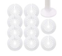 LQUYTA 10 Pezzi Rosette per Termosifoni Rosetta Copritubo Termosifone Copri Termosifone 15-28 mm Tubi di Riscaldamento Tubi Dell'acqua Calda e Fredda Gas Superiori e Inferiori Tubi (Bianco)