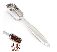 LQUYTA cucchiaini da caffè pieghevole, 304 SS Spoon per caffè,Cucchiaio dosatore rettangolare in acciaio inox, Adatto per cucine, ristoranti e altri ambienti simili