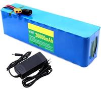 LQVAIPT Batteria for Bici elettrica 48V 20Ah 13S3P ad Alta Potenza Batteria for Biciclette elettriche Batteria for Scooter elettrici Batteria for Bici elettrica con Caricabatterie 54,6V 2A(XT60 Plug)