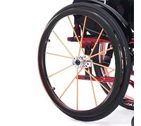 LQVAIPT Copricerchi for Sedia a rotelle da 24 Pollici, copriruota Posteriore for Sedia a rotelle, Anelli di Spinta in Silicone for Sedia a rotelle, migliorano la Presa e la trazione(Black,22in)