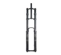 LQVAIPT Forcella Ammortizzata da Discesa 26 27,5 29 Pollici Escursione 160 mm Regolazione del Ritorno ad Aria Doppia Spalla Perno Passante Anteriore for Biciclette 15x110 mm(Black,27.5'')