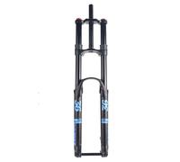 LQVAIPT Forcella Ammortizzata da Discesa 26 27,5 29 Pollici Escursione 160 mm Regolazione del Ritorno ad Aria Doppia Spalla Perno Passante Anteriore for Biciclette 15x110 mm(Blue,29'')