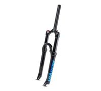 LQVAIPT Forcella Ammortizzata for Mountain Bike 26 27,5 29 Pollici Escursione 100 mm Pressione Aria Tubo Dritto for Bicicletta 28,6 mm Blocco Manuale QR 9 mm XC AM FR Anteriore(Blue,27.5")