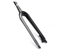 LQVAIPT Forcella Rigida in Fibra di Carbonio 26 27,5 29" Tubo Conico 1~1/8" Freno a Disco Senza Filettatura Forcella Anteriore Ultraleggera for Mountain Bike QR 9x100mm Bicicletta(Blackmatte,26")