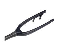 LQVAIPT Forcella rigida per mountain bike in fibra di carbonio, 26 27,5 - 73,7 cm, tubo conico da 1 ~ 1/8", senza filettatura, freno a disco, forcella pieghevole per bicicletta, QR 9 x 100 mm