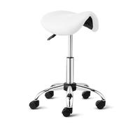 LQVAIPT Sgabello a Sella con Ruote Sgabello Girevole Regolabile in Altezza for Saloni di Massaggio Cucina Domestica Clinica, Capacità di Peso 400 libbre