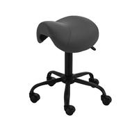 LQVAIPT Sgabello a sella girevole regolabile a 360°, regolabile in altezza for casa, ufficio, salone, negozio e clinica Comoda sedia con rotelle(Color 1)