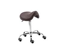 LQVAIPT Sgabello da sella ergonomico - Sedile girevole regolabile in altezza, cuscino in pelle spessa for uso in salone, spa, casa e ufficio(Color3)