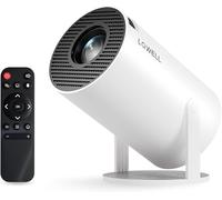 LQWELL Mini proiettore HY300 PRO, supporto 4K 1080P, con Android 11, WiFi 6, Bluetooth 5.0, supporta Airplay e Miracast, portatile per casa e all'aperto, per Android/iPhone/PC/Mac/Switch