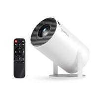 LQWELL® Proiettore Mini Proiettore Supporta WiFi 5G, BT5.0 con Android OS, Correzione trapezoidale automatica, angolo di 220 gradi, display da 130 pollici per Phone/PC/Stick, 4K Home Projector HDMI