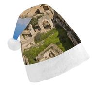 LQWOK Cappelli di Natale, la Torre di David stampati cappelli di Natale, cappelli di Natale invernali, cappelli di Babbo Natale uomini e donne