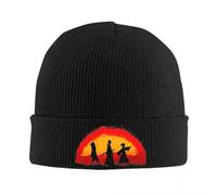 LQWSDFT Cappello Lavorato a Maglia Samurai Champloo Walking On Sunset Berretto Cappelli Autunnali e Invernali Colori Caldi Regalo per Uomo Donna Sport attività all'Aria Aperta