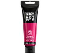 Liquitex Acrilico Basics - Tubo di Pittura Acrilica, Magenta Metallizzato, 118 ml