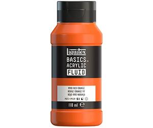LQX ACRILICO BASICS FLUIDO 118ML ROSSO VIVO ARANCIONE