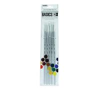 LQX ACRILICO BASICS Set Di 5 Pennelli Manico Lungo