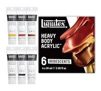 Lqx Heavy Body Acrylic Set Of 6X59Ml Tbe Iridescenti