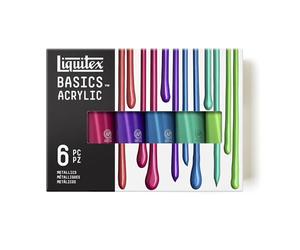 LQX SET ACRILICO BASICS 6 x 118ML METALLICI