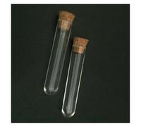 LQXHZ 12 * 60mm Attrezzi for la casa Piccola provetta in plastica con tappo in sughero Barattoli for confetti Bottiglie