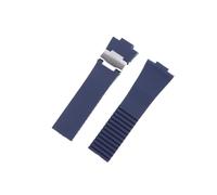 LQXHZ 25 Mm * 12 Cinturino In Gomma Siliconica Impermeabile Compatibile Con Ulysse Nardin(Blue-01,26mm)