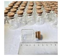 LQXHZ 30/105 pezzi da 15 ml bottiglie di vetro con tappo di sughero, piccoli barattoli for provette, contenitori trasparenti, bomboniere fai da te, piccole bottigliette dei desideri(30 pieces)
