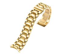 LQXHZ Cinturini For Orologi Con Cinturino In Acciaio Inossidabile Con Estremità Curva Da 16 Mm, 17 Mm, 18 Mm, 19 Mm, 20 Mm, 21 Mm, 22 Mm, 23 Mm E 24 Mm.(Gold-curved,18mm)